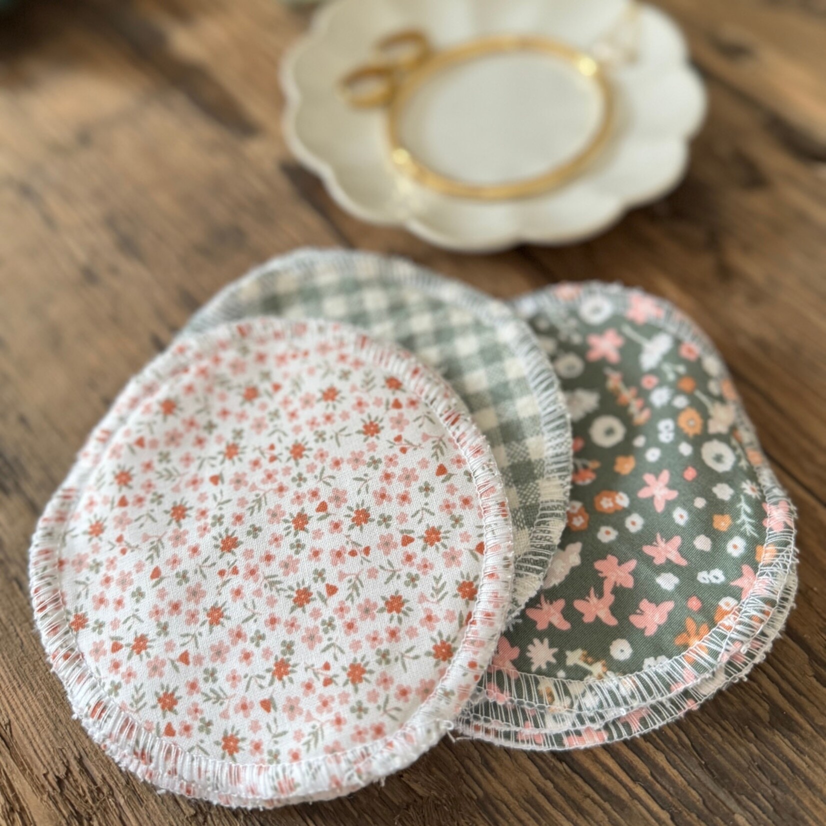 Baluchon Ensemble de 6 lingettes démaquillantes - Petites fleurs