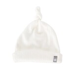 Baluchon Tuque avec noeud pour nouveau-né - Blanche