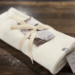 Baluchon Doudou effet cachemire pour bébé - Blanc