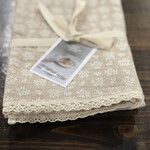 Baluchon Linges à vaisselle en mousseline et coton - Beige
