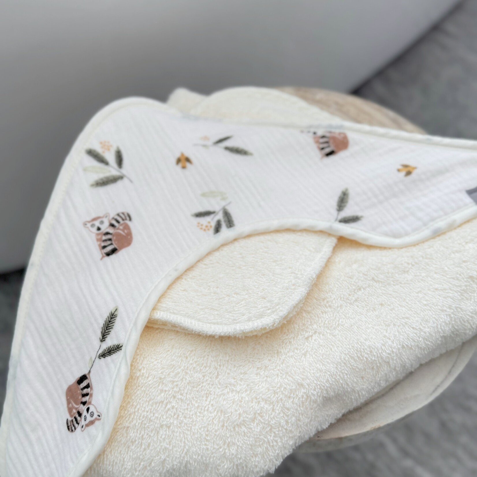 Baluchon Sortie de bain pour bébé - Lemur