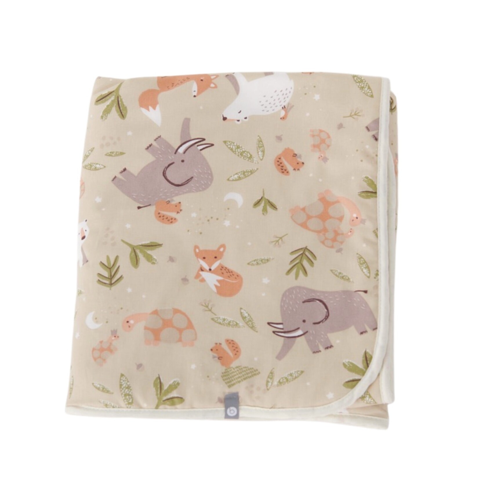 Baluchon Couverture pour bébé fluffy en  coton - Rhinocéros