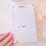 Papier & Latté Petit pad de notes - Boucles roses