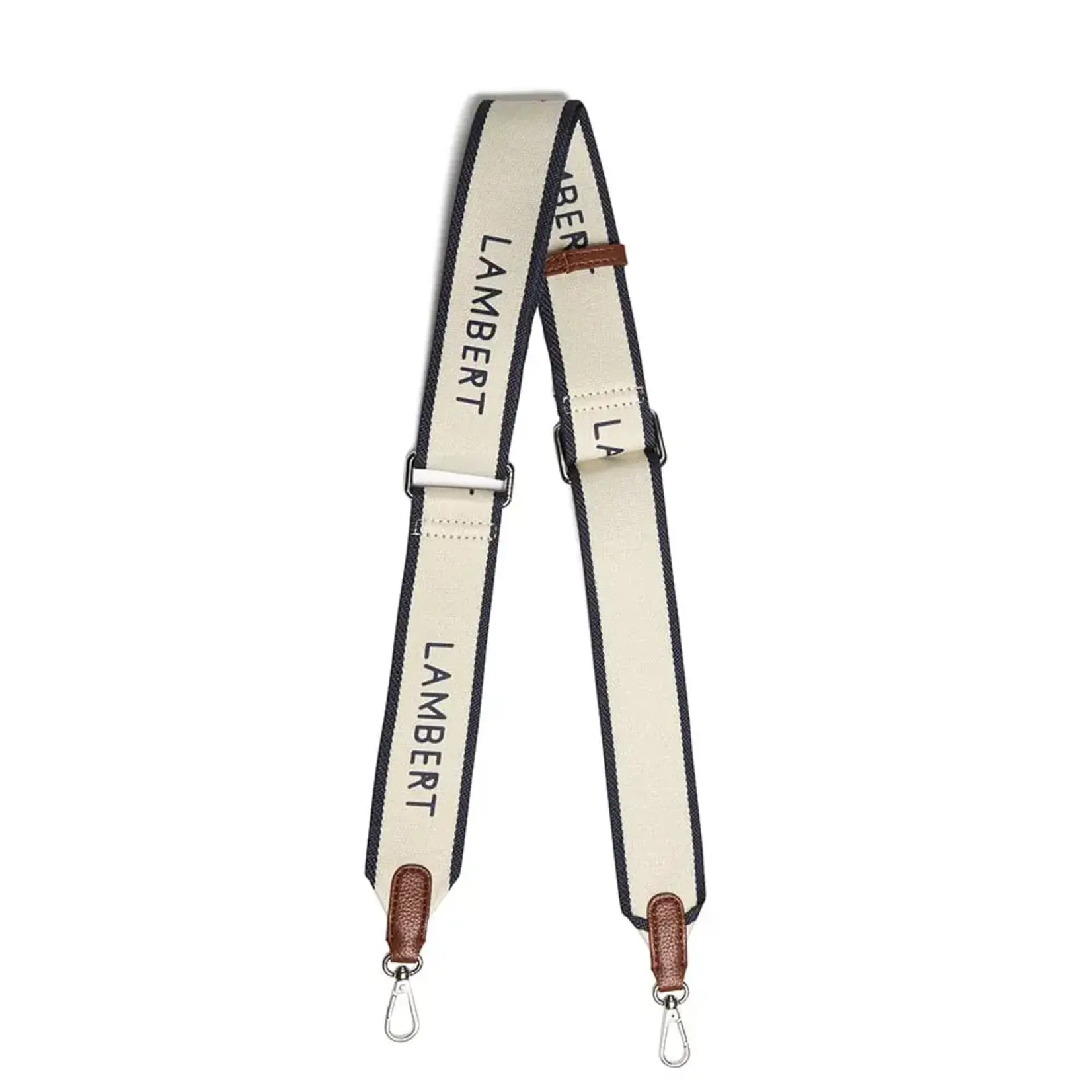 Lambert La Lane - Sangle pour sac à main - Marine et affogato