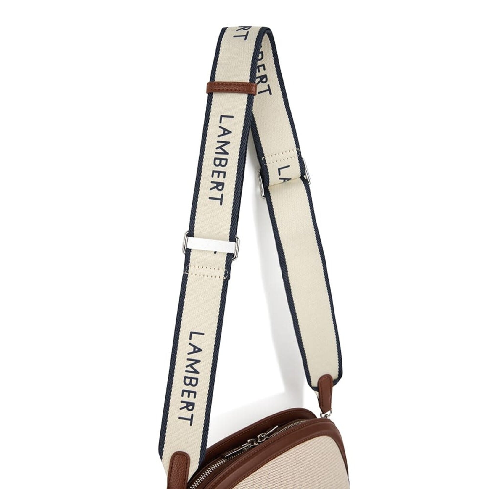 Lambert La Lane - Sangle pour sac à main - Marine et affogato
