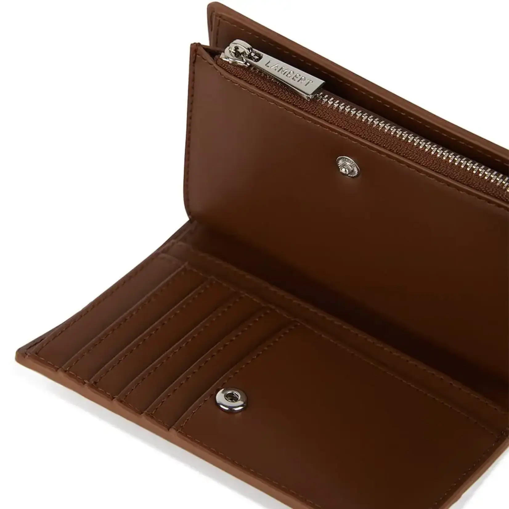 Lambert Le Lexie - Petit portefeuille en cuir vegan - Hazelnut