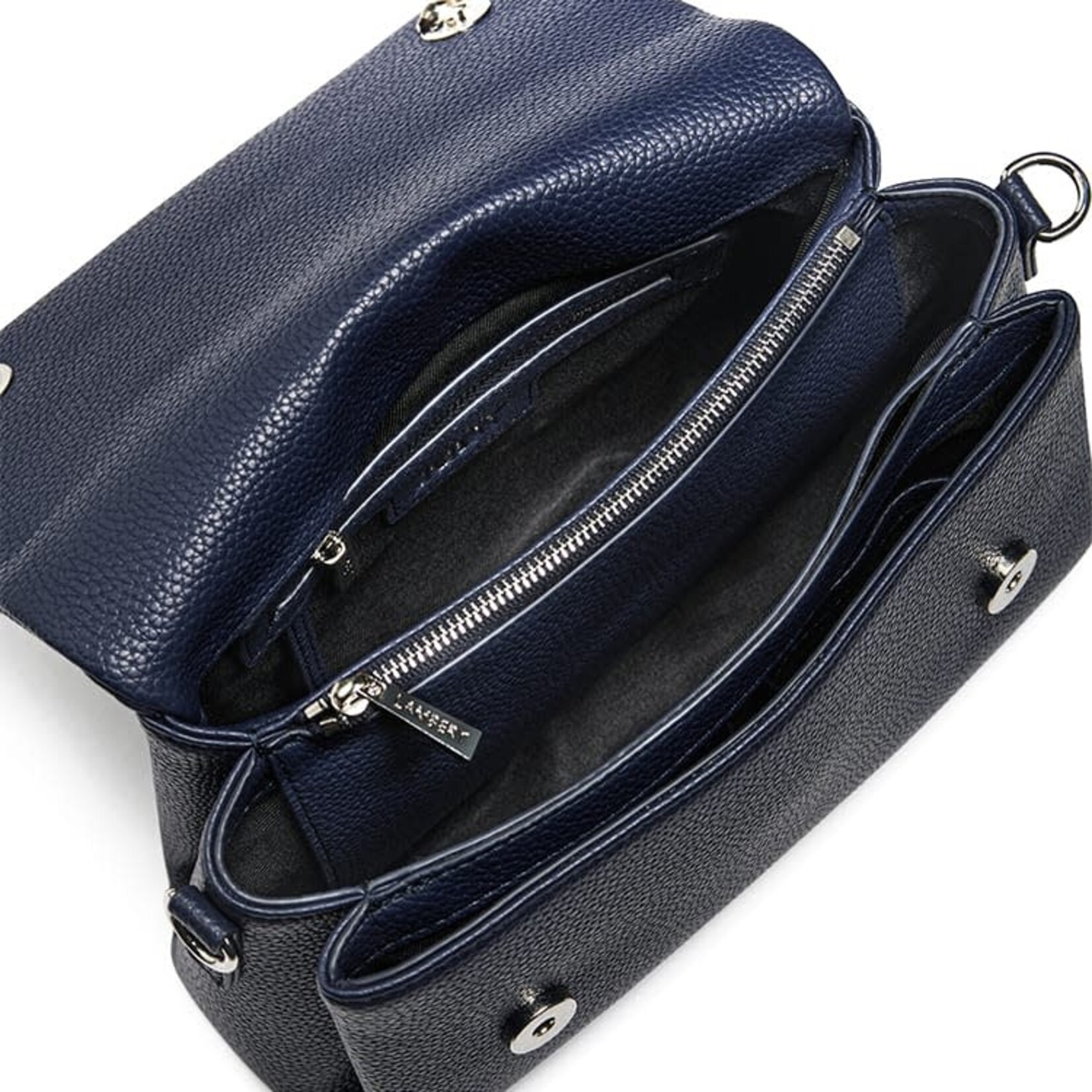 Lambert Le Judy - Sac à main bandoulière en cuir végan - Marine