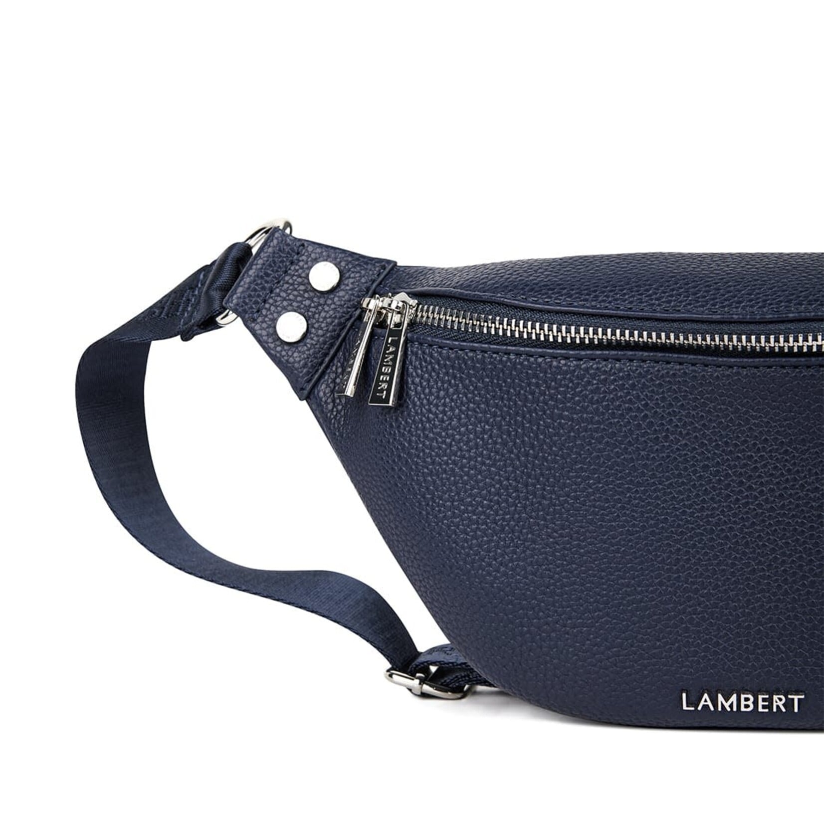 Lambert Le Sarah - Sac banane en cuir vegan - Marine