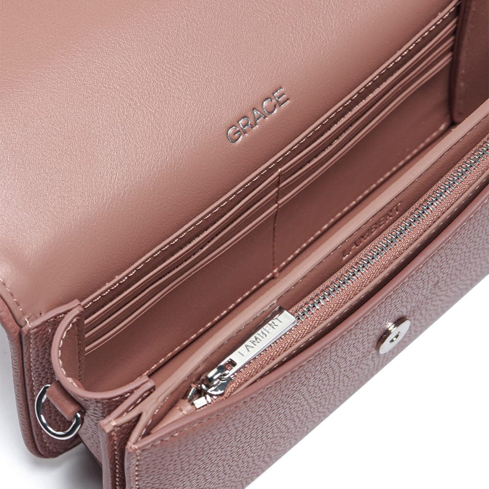 Lambert Le Grace - Sac à bandoulière avec portefeuille détachable - Clay