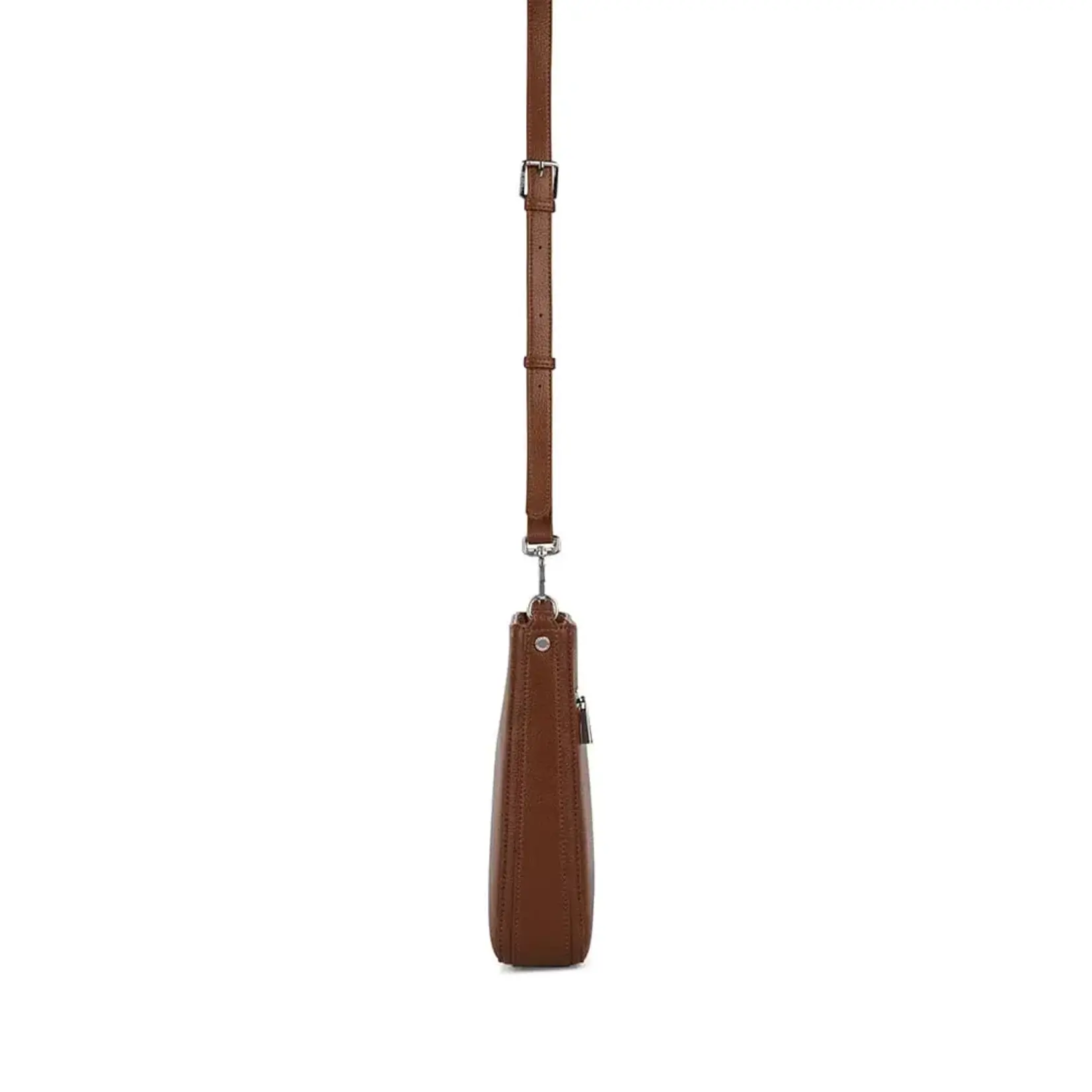 Lambert Le Natalia - Sac bandoulière en cuir végan recyclé - Hazelnut