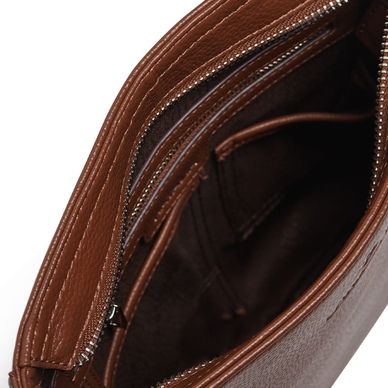 Lambert Le Natalia - Sac bandoulière en cuir végan recyclé - Hazelnut
