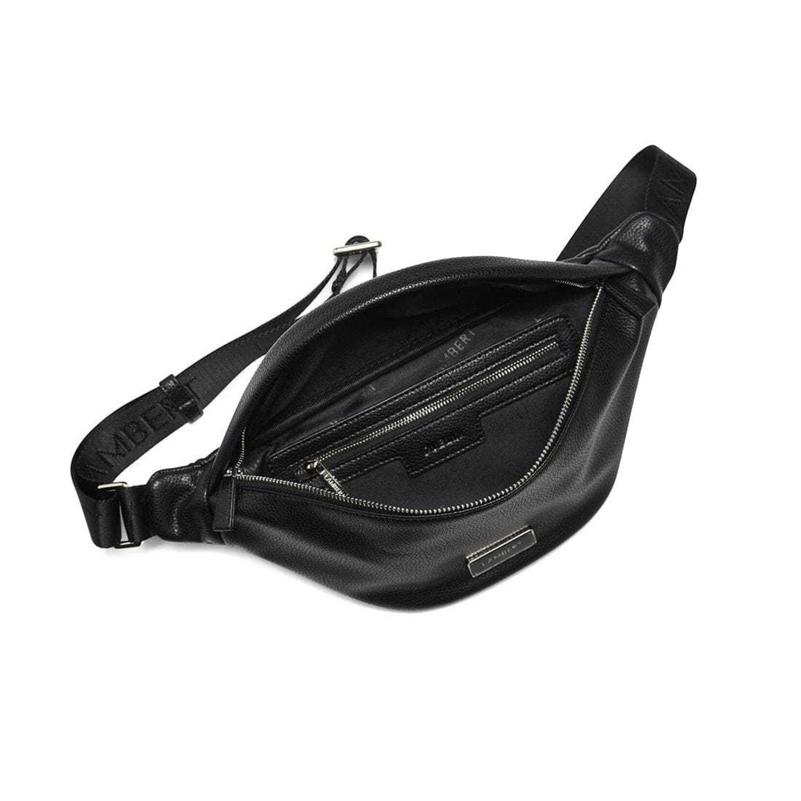 Lambert Le Dublin- Sac banane en cuir vegan noir
