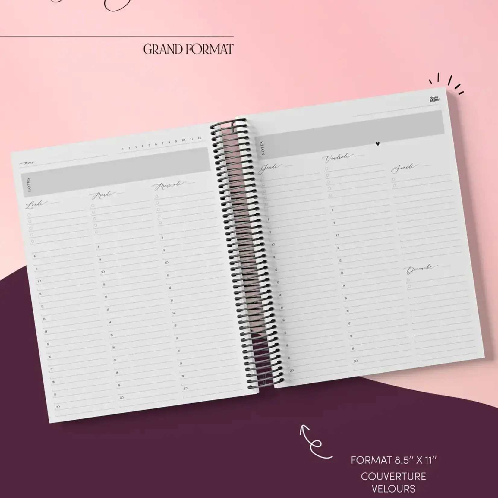 Papier & Latté Agenda 3e Édition - Éna - Non daté