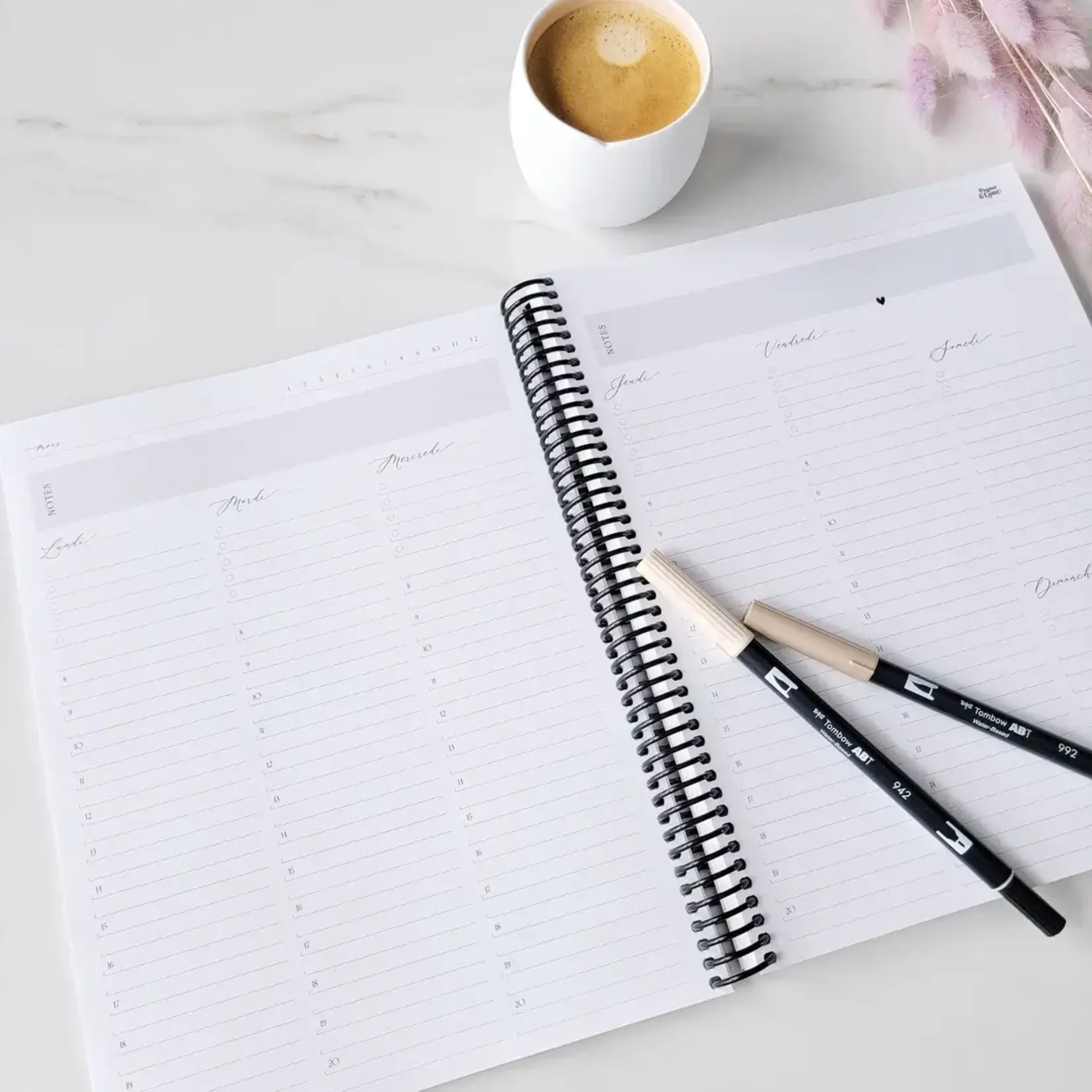 Papier & Latté Agenda 3e Édition - Éna - Non daté