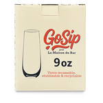 La Maison du Bar Ensemble de 4 verres Incassable GoSip  - Champagne 9oz