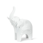 Abbott Décoration éléphant blanc à contour superposé 10"
