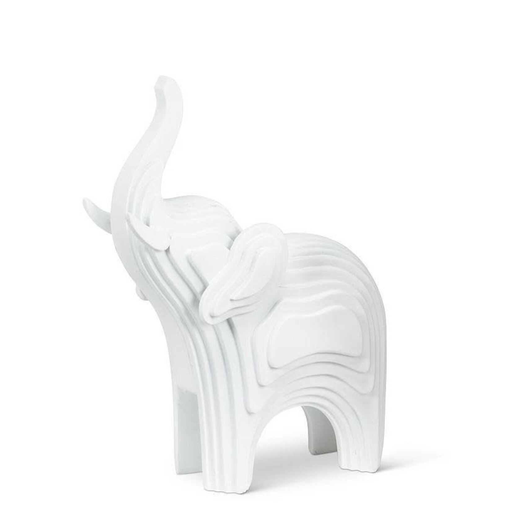 Abbott Décoration éléphant blanc à contour superposé 10"