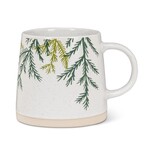 Abbott Tasse blanche à motif de branche de cèdre