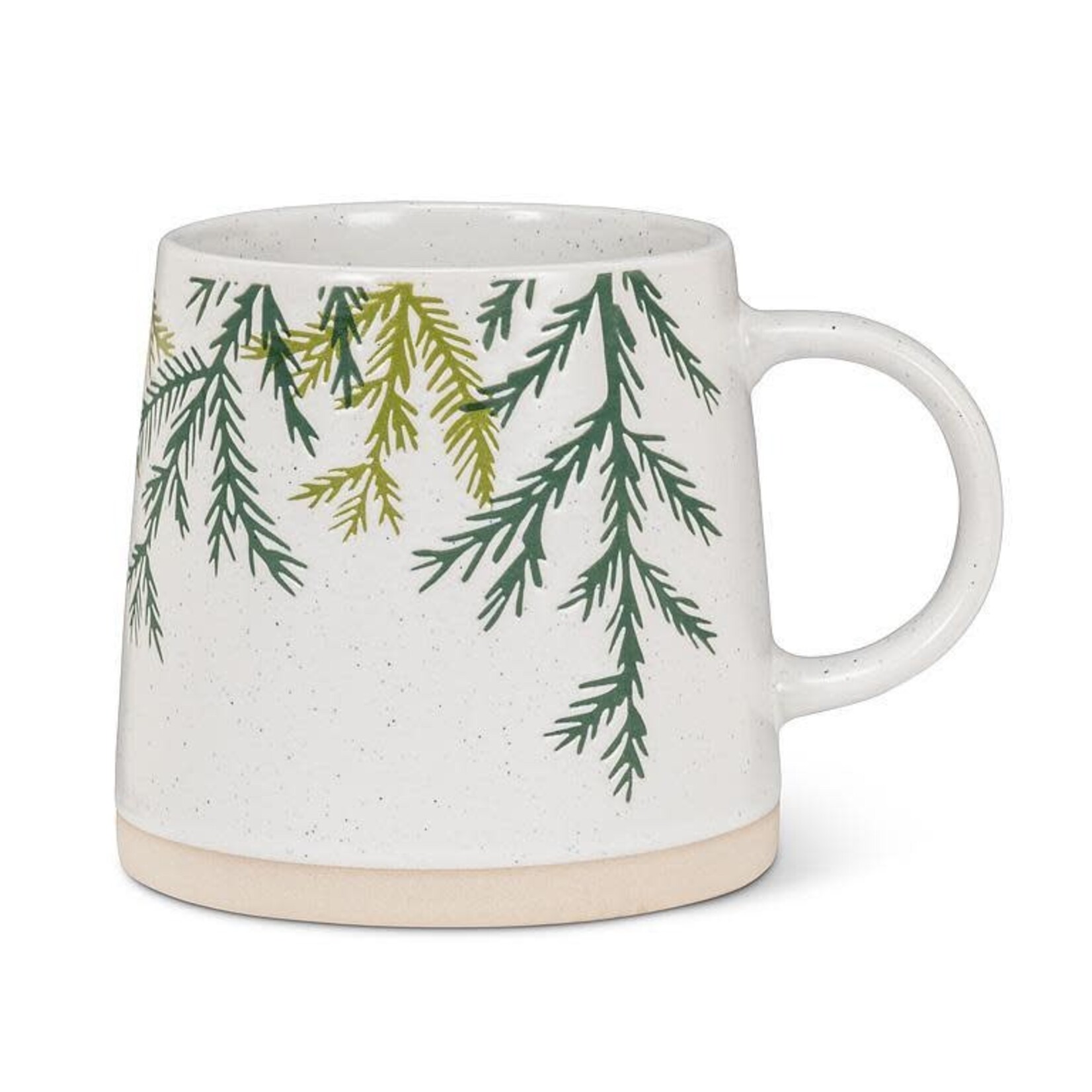 Abbott Tasse blanche à motif de branche de cèdre