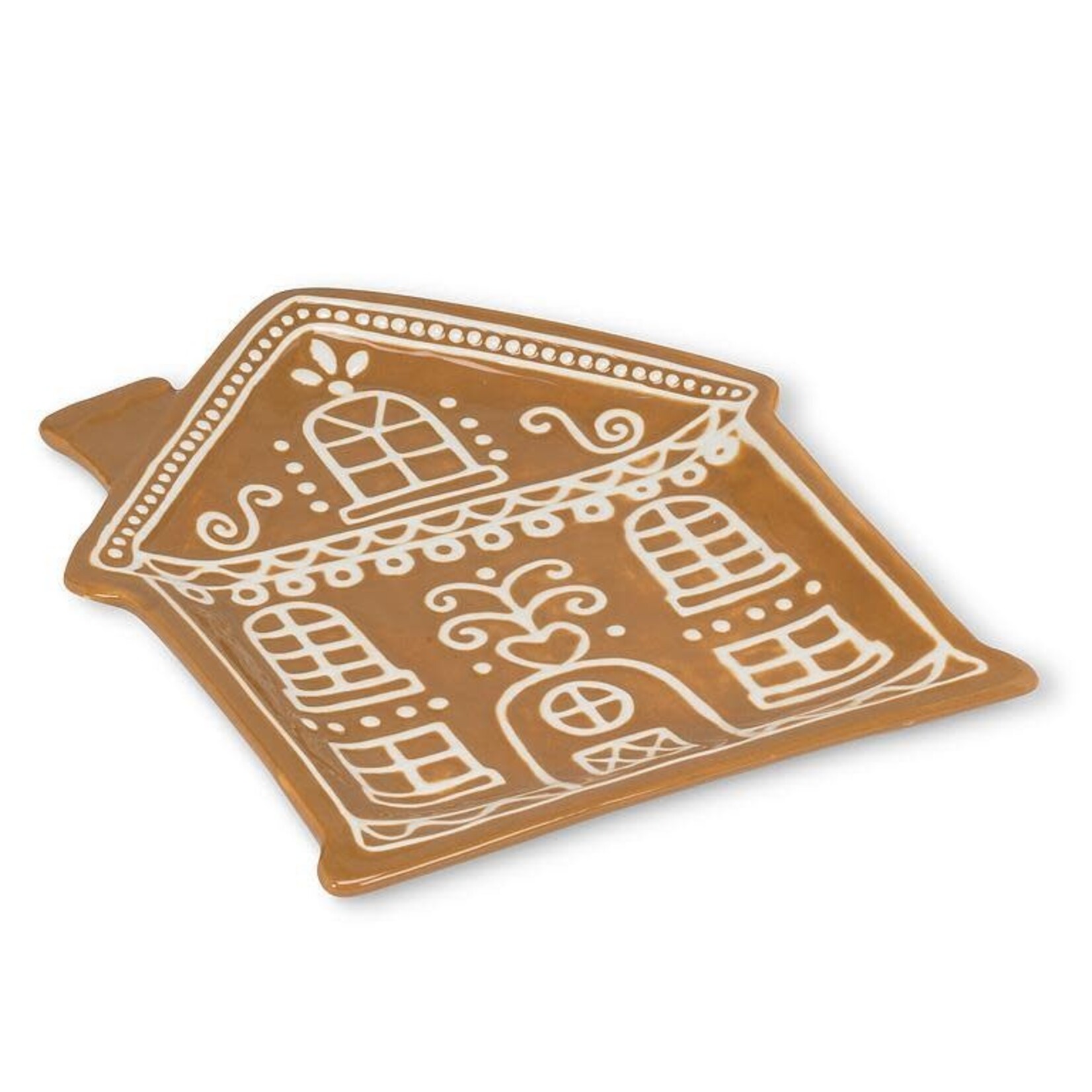 Abbott Assiette en forme de maison de pain d'épice