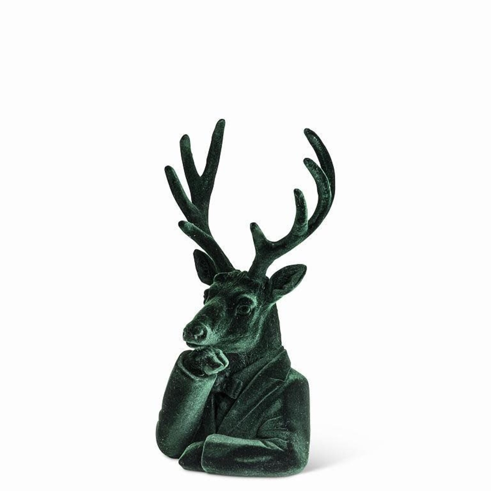 Abbott Décoration verte de cerf avec main levée