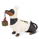 Abbott Décoration de chien saucisse - tricot et cadeau