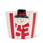 Abbott Jardinière bonhomme de neige et rayures