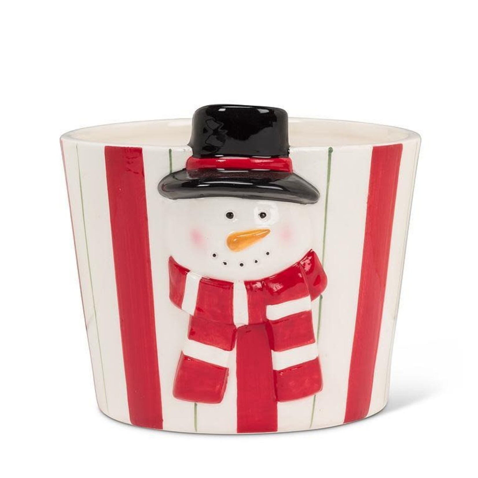 Abbott Jardinière bonhomme de neige et rayures