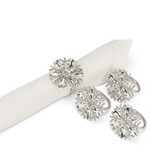 Abbott Anneaux pour serviette de table - Flocons de neige - Lot de 4