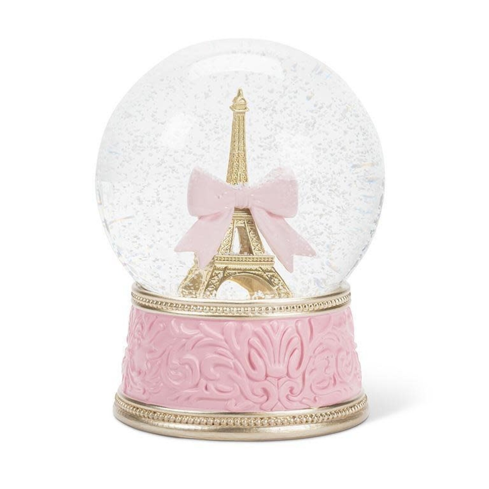 Abbott Boule à neige rose Tour Eiffel avec boucle