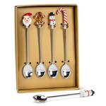 Abbott Ensemble de 4 petites cuillères de noël