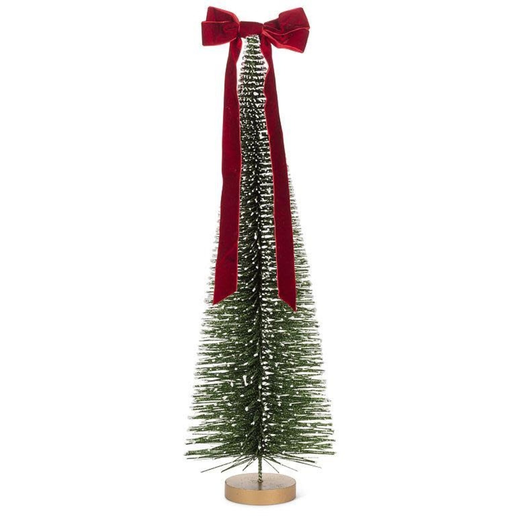 Abbott Grand sapin pailleté avec boucle rouge
