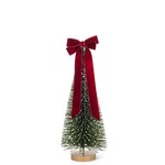Abbott Petit sapin pailleté avec boucle rouge