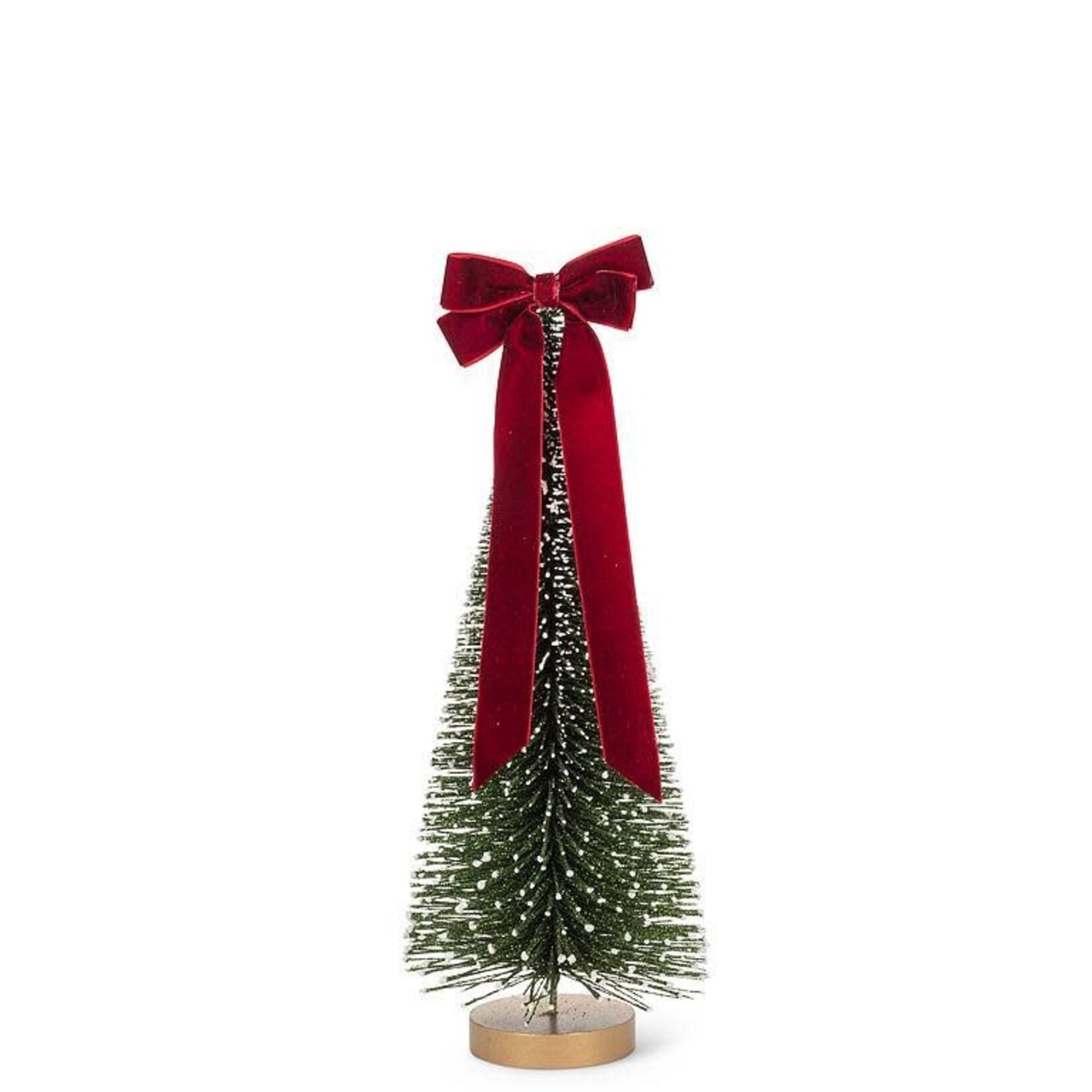 Abbott Petit sapin pailleté avec boucle rouge