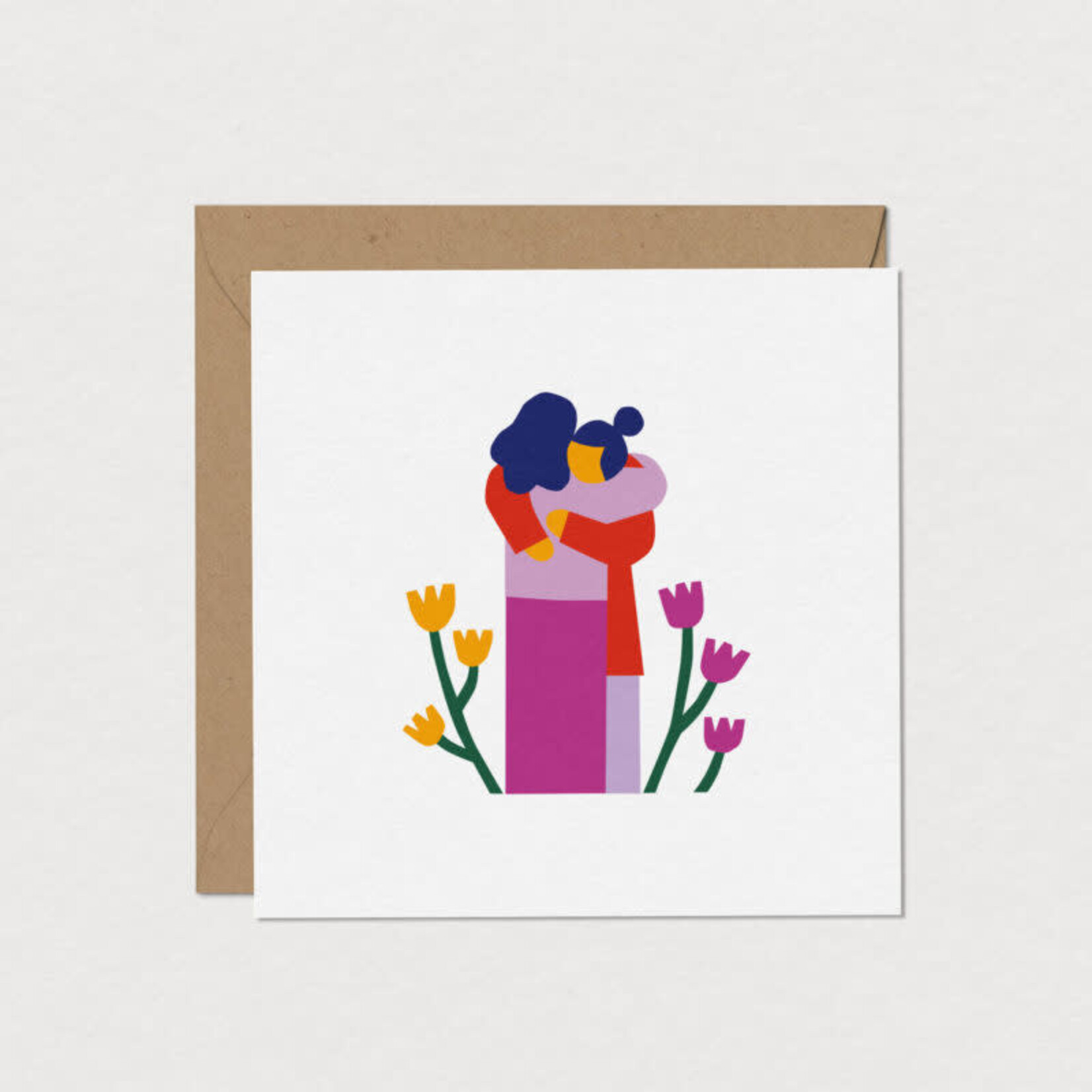 Mimosa Moyenne carte de souhaits - Réconfort