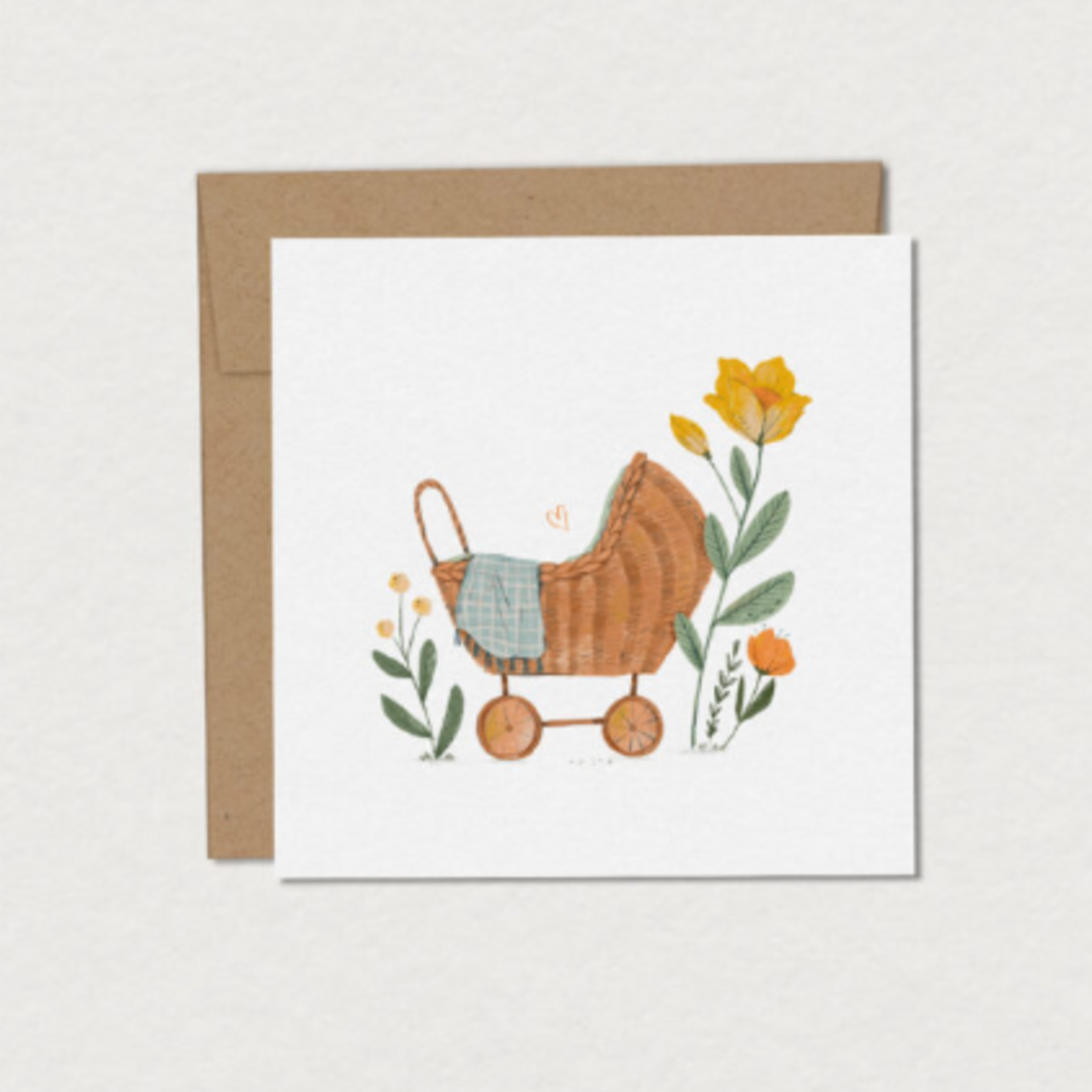 Mimosa Petite carte de souhaits – Landeau