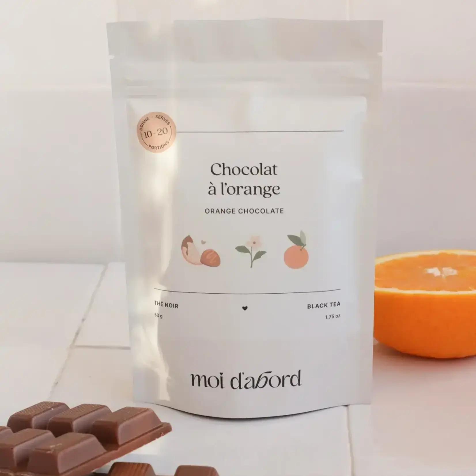 Moi d'abord Thé noir - Chocolat à l'orange