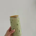 Moi d'abord Tumbler en verre Fleurs sauvages