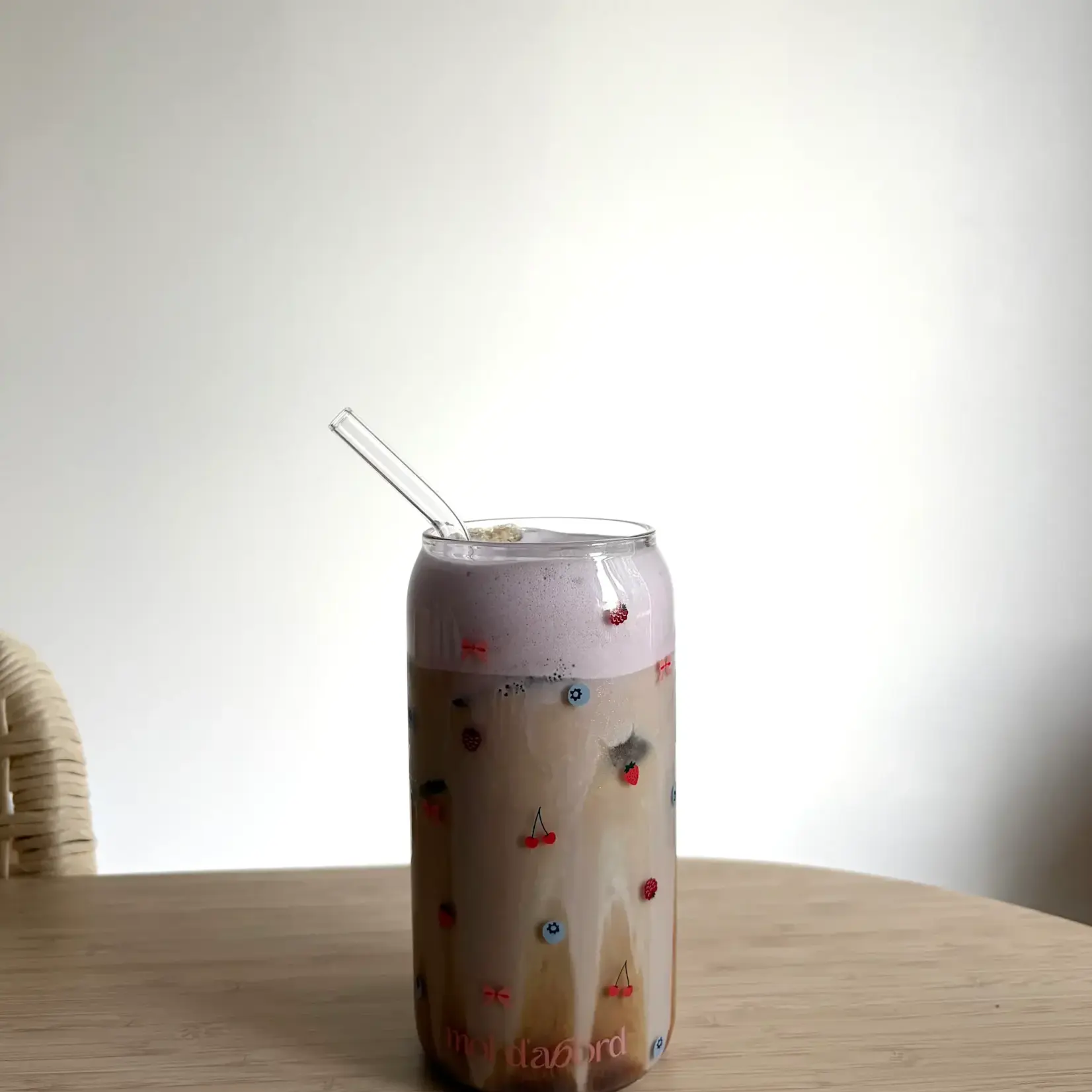 Moi d'abord Tumbler en verre Rafale de petits fruits
