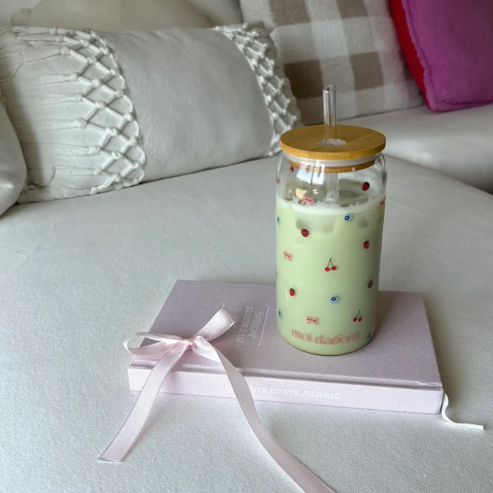 Moi d'abord Tumbler en verre Rafale de petits fruits