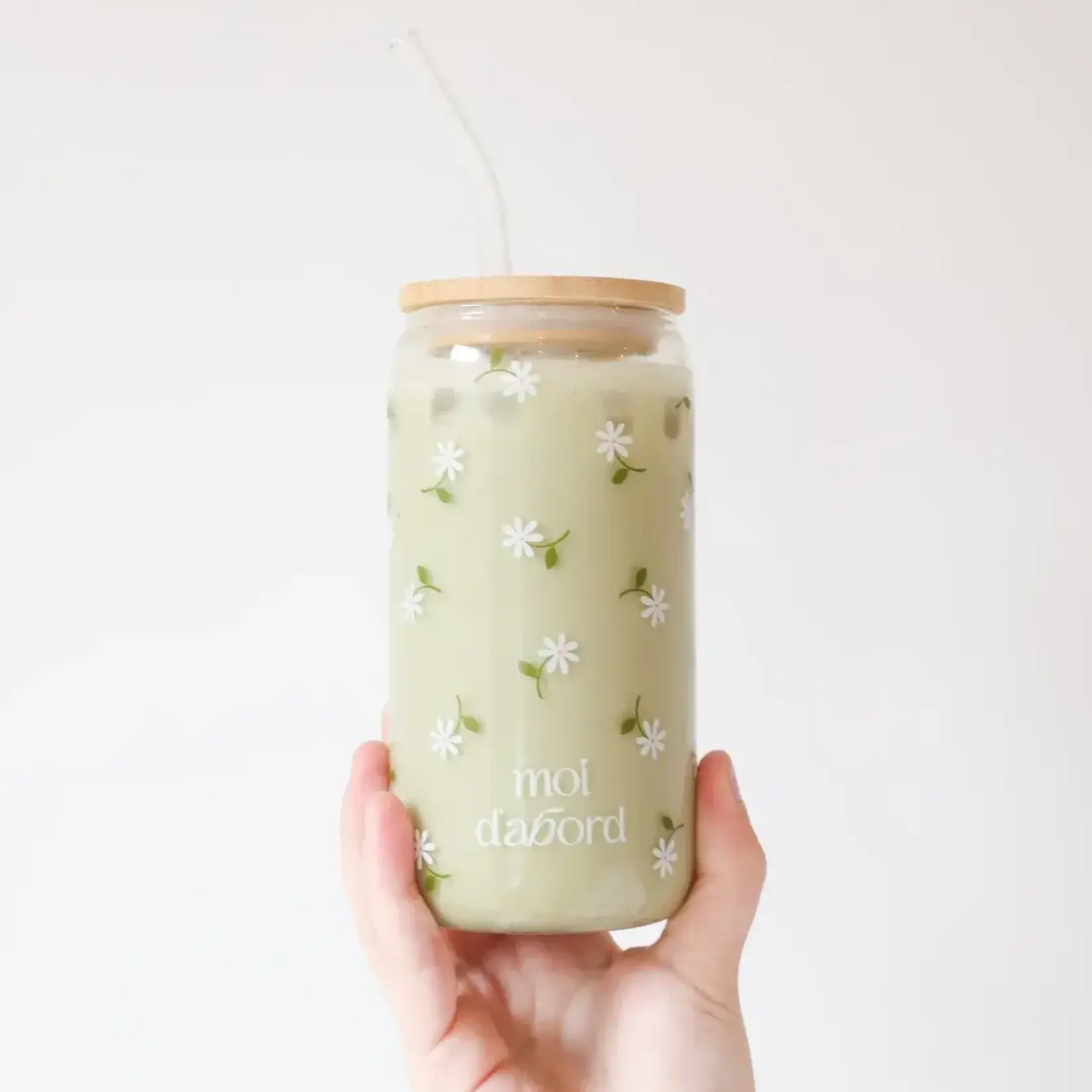 Moi d'abord Tumbler en verre Marguerite