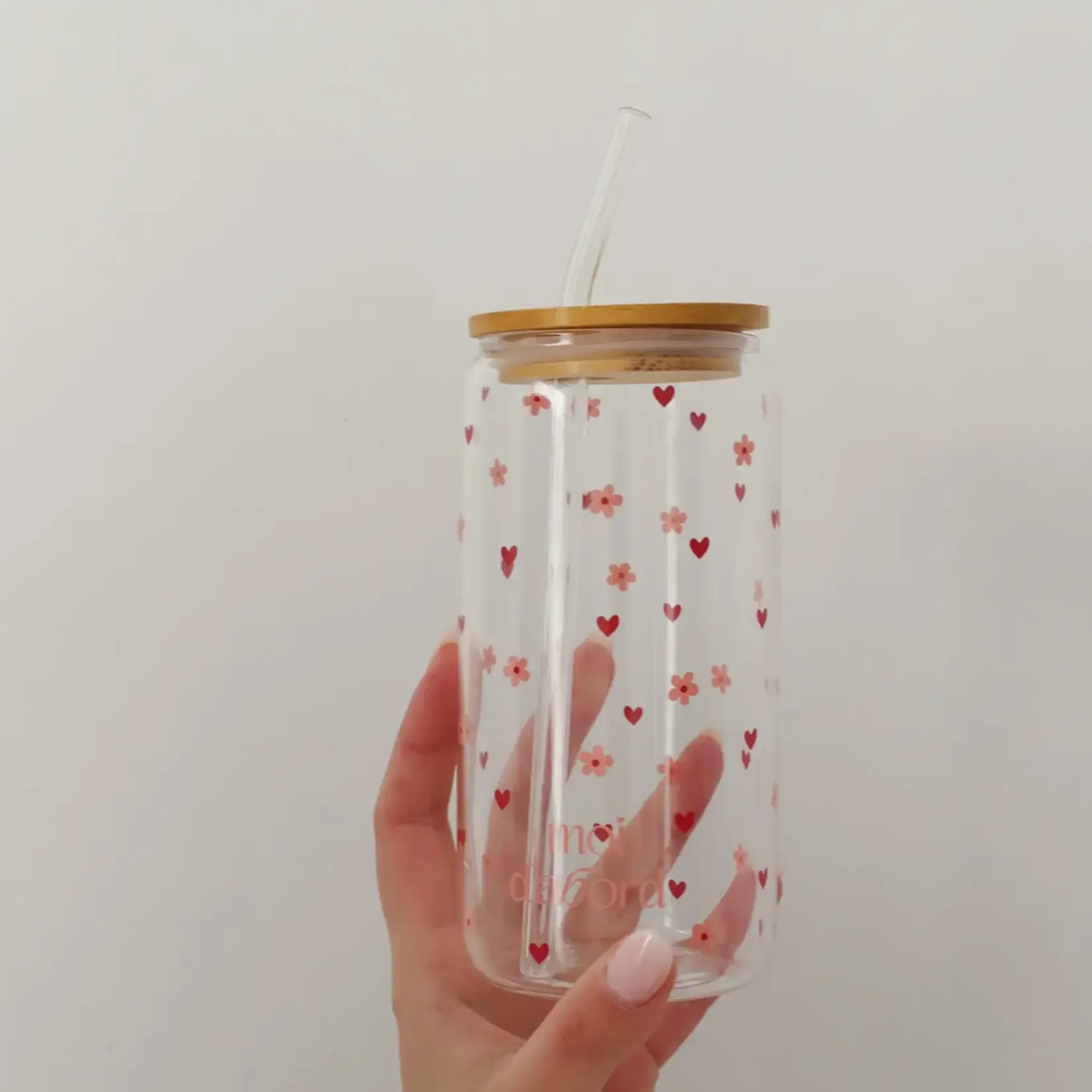 Moi d'abord Tumbler en verre Amour florissant
