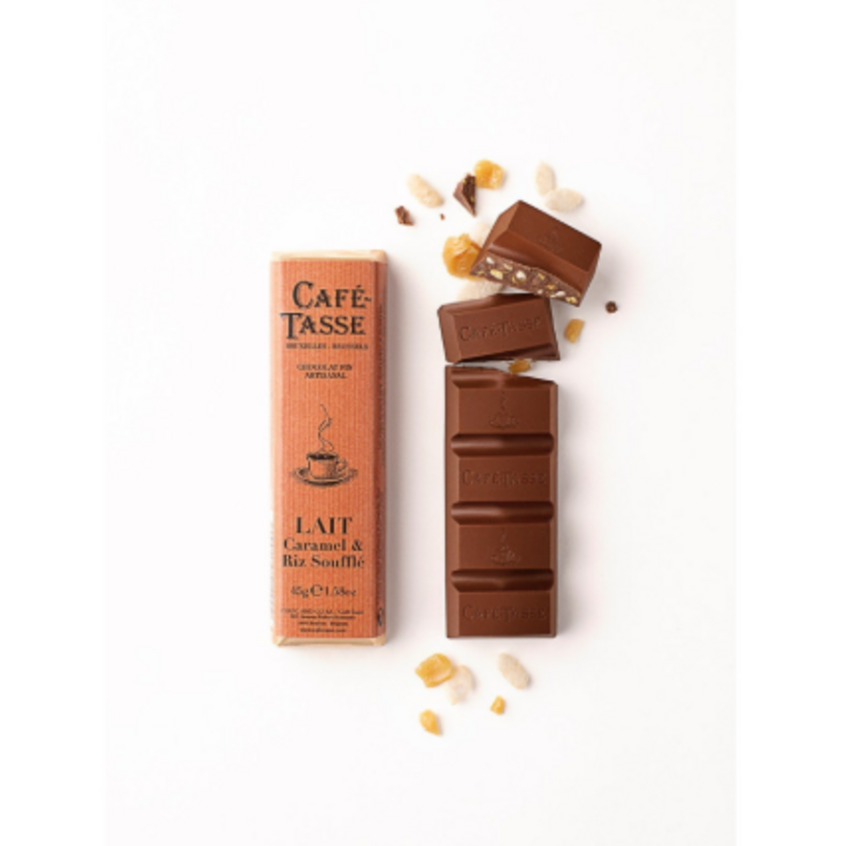 Dovetale Chocolat - Café-tasse -lait caramel et riz soufflé