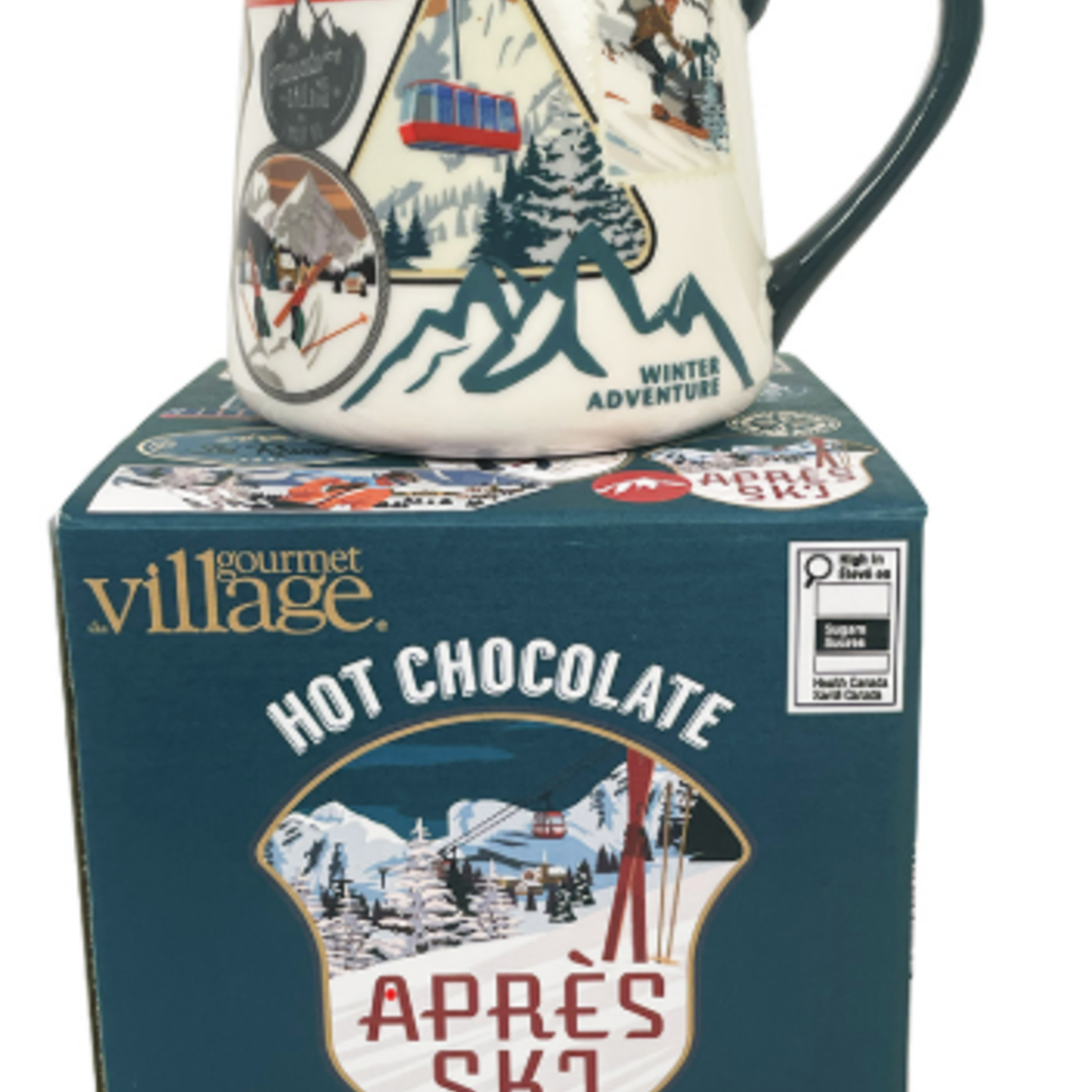 Gourmet du Village Ensemble - Tasse et chocolat chaud - Après Ski