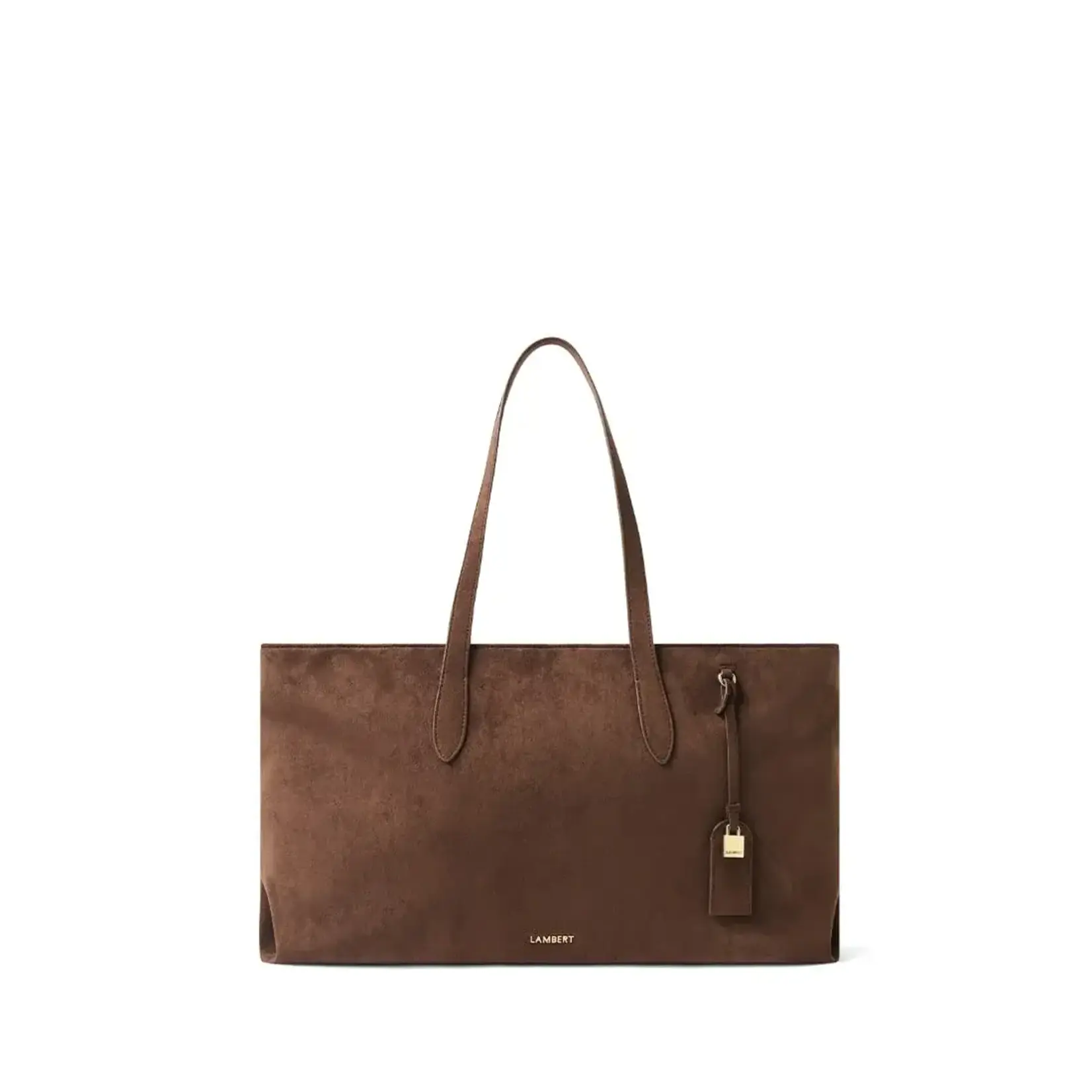 Lambert Le Britney - Sac fourre-tout en suède - Chocolat