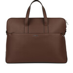 Lambert Le Malorie - Mallette 2-en-1 en cuir vegan - Chocolat
