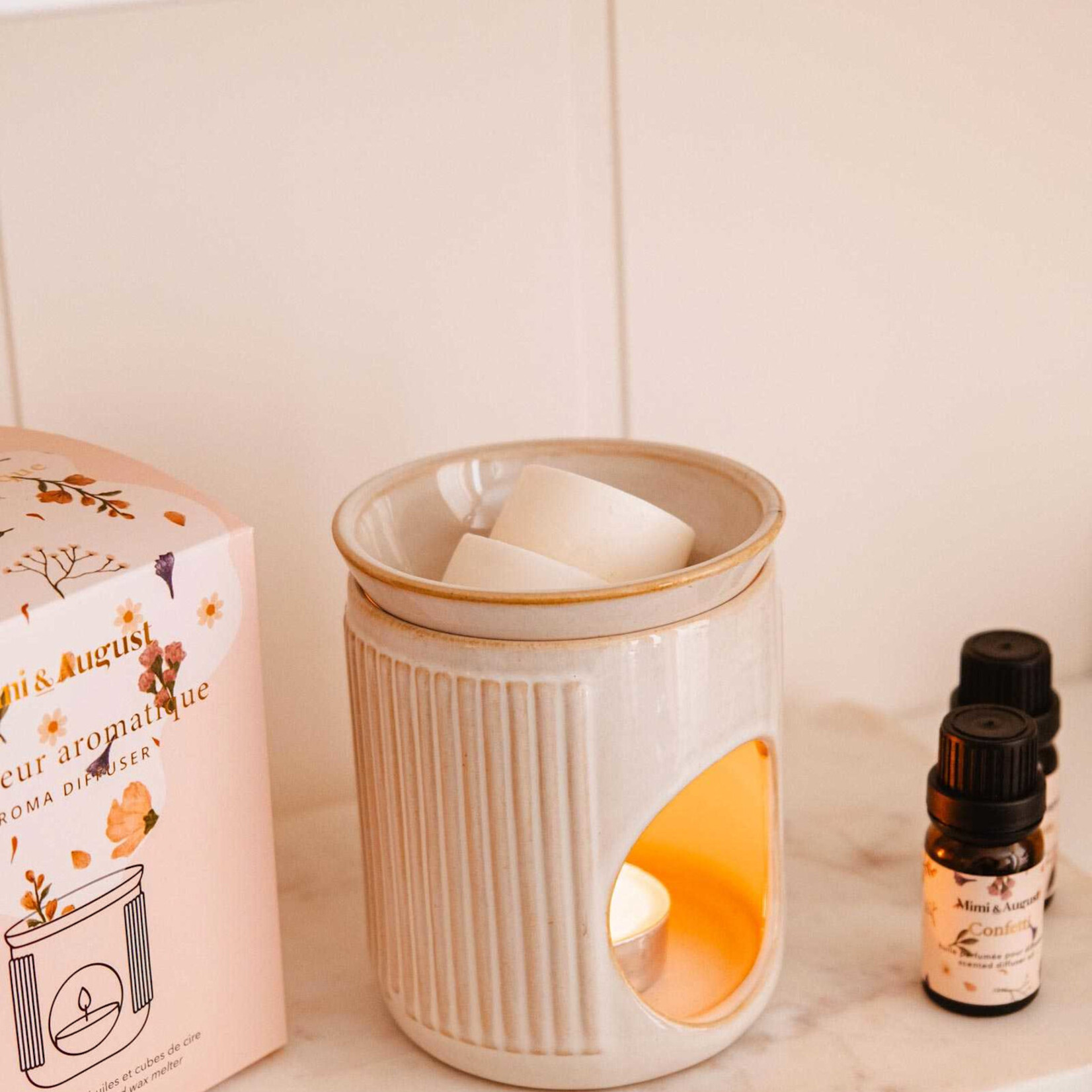 Mimi and August Lueur - Diffuseur aromatique en céramique