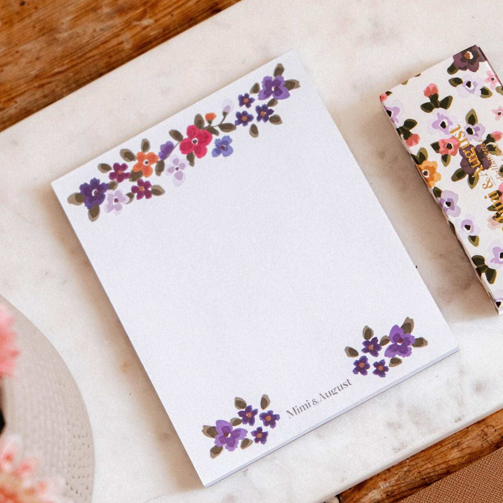 Mimi and August Mini bloc-notes - Bouquet
