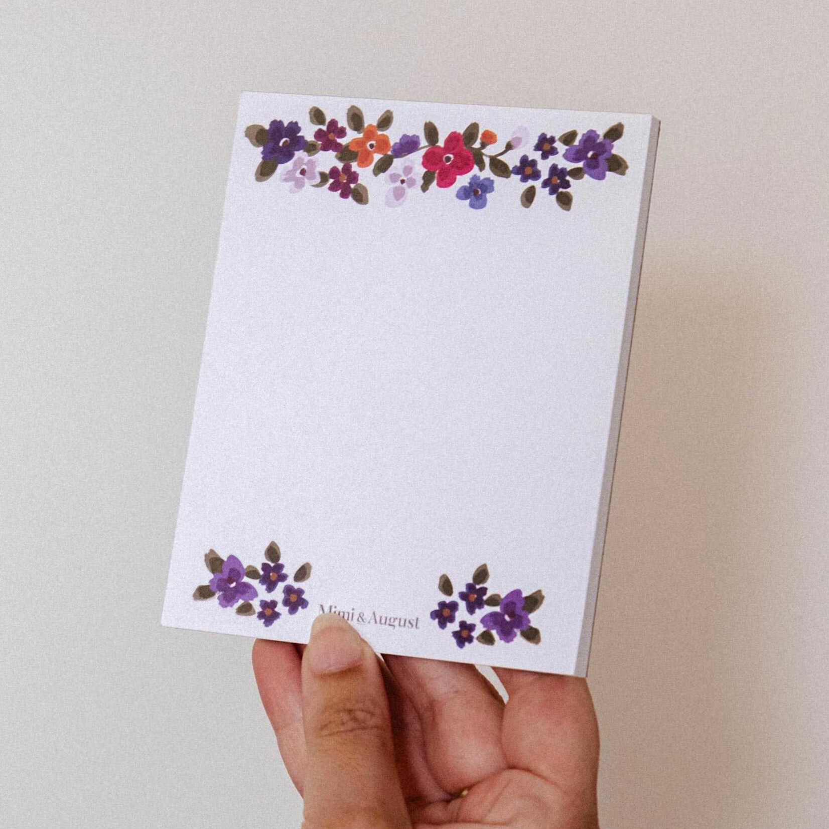 Mimi and August Mini bloc-notes - Bouquet