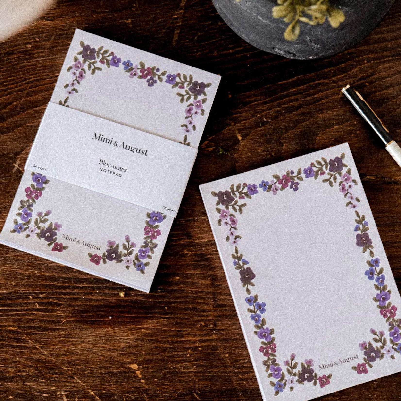 Mimi and August Bloc-notes - Fleurs Sauvages